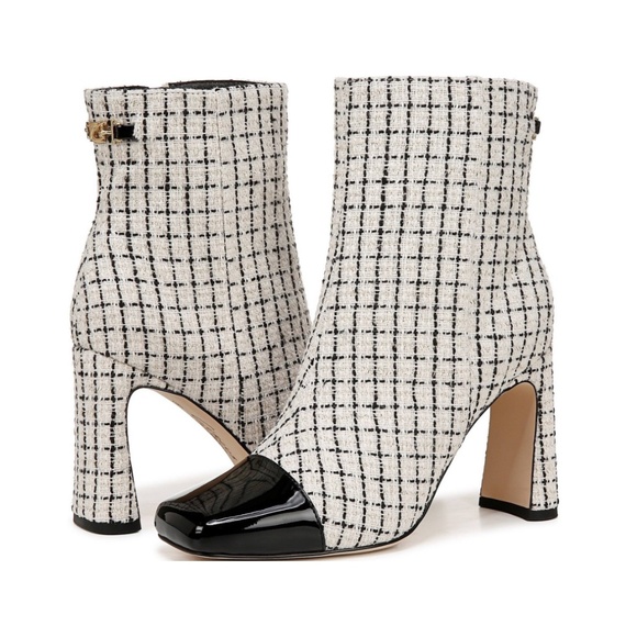 CIRCUS by Sam Edelman Easton Bootie Flared Heel Cap Toe Size 8 Like New - Picture 1 of 16